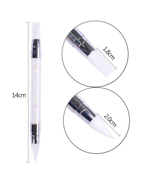 Bolígrafo de Arte para Uñas ccHuDE DY0040W con Punta Doble