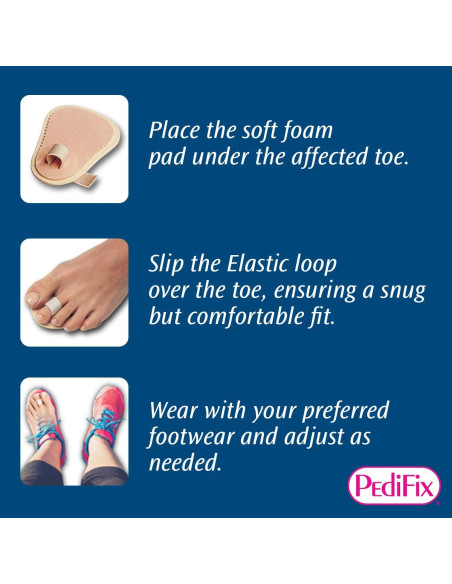 Enderezador de Dedos PediFix - Paquete de 3 Alineadores