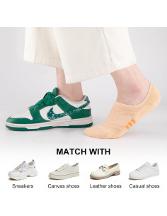 Calcetines Invisibles COOPLUS para Mujeres - 6 Pares Multicolor 2