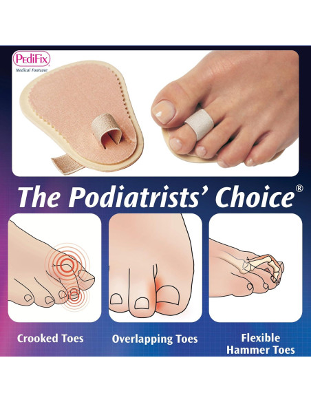 Enderezador de Dedos PediFix - Paquete de 3 Alineadores