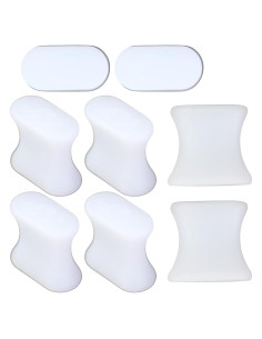 Separadores de Dedos de Gel Iconikal 8-Pack Medianos Alivio Juanetes