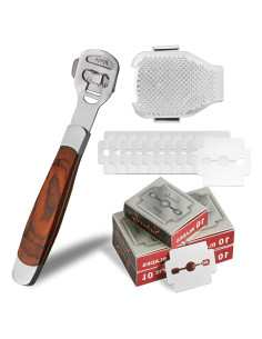 Juego de Rasurador de Callos Jutoe-7 con 50 Cuchillas y Lima