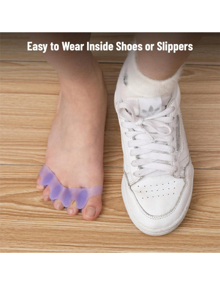 Separadores de Dedos de Gel Dr. JK ToePal - 2 Pares, Correctores de Juanete