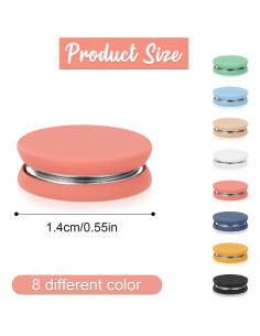 8 Alfileres Magnéticos Coloridos para Hijab XIHIRCD 1.4cm 2
