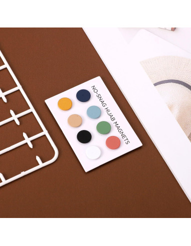 8 Alfileres Magnéticos Coloridos para Hijab XIHIRCD 1.4cm