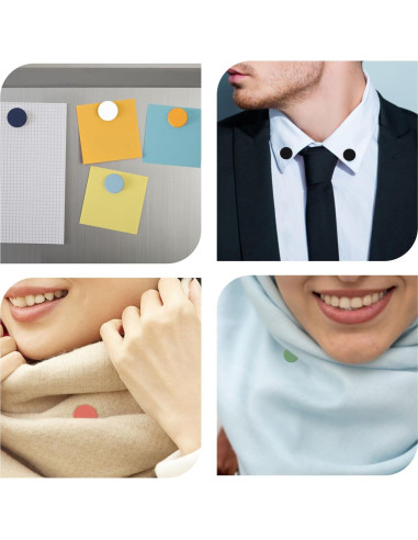 8 Alfileres Magnéticos Coloridos para Hijab XIHIRCD 1.4cm