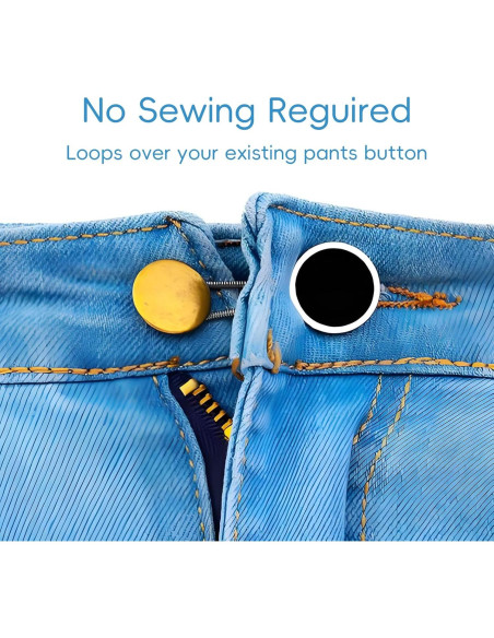 18 Extensores de Botón para Cuello y Cintura LVYKING