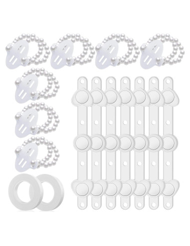 Set 16 Piezas Imanes Boutonniere y Pulseras de Perlas Wonderjune