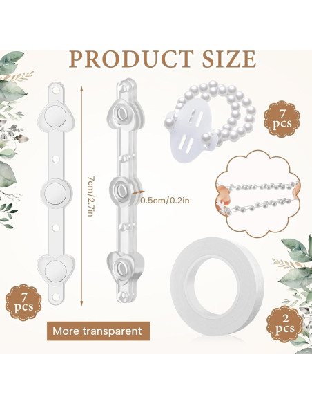 Set 16 Piezas Imanes Boutonniere y Pulseras de Perlas Wonderjune