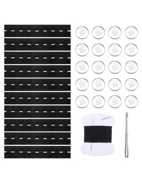 10 Piezas Ajustador de Cintura Elástico QfwdfcTrenz para Pantalones