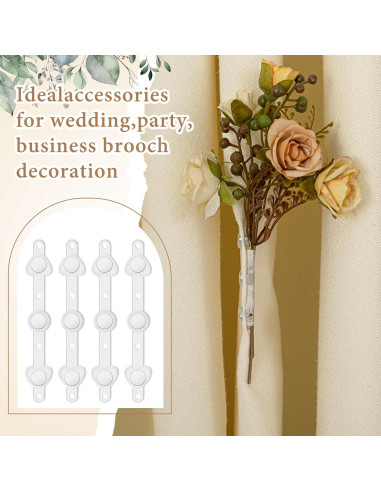 Set 16 Piezas Imanes Boutonniere y Pulseras de Perlas Wonderjune