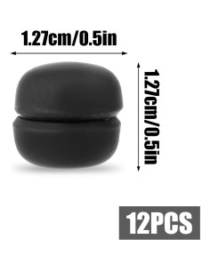 12 Pines Magnéticos para Hijab Tinoaly, Negros, 1.27cm 2