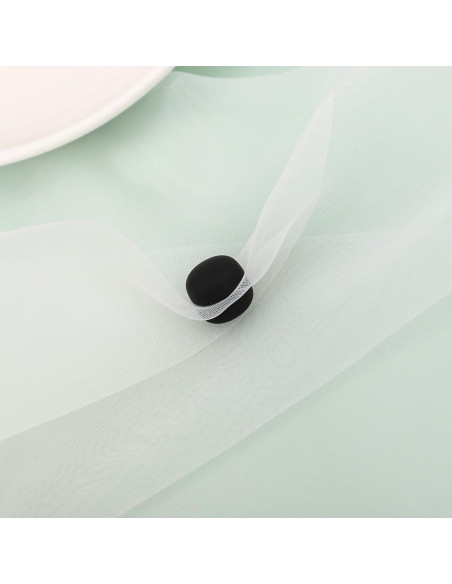 12 Pines Magnéticos para Hijab Tinoaly, Negros, 1.27cm