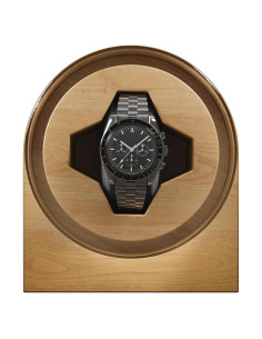 Enrollador Automático de Reloj Yotangcit - Motor Silencioso, Grano de Madera