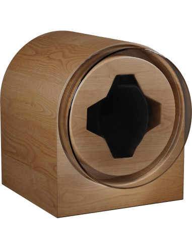 Enrollador Automático de Reloj Yotangcit - Motor Silencioso, Grano de Madera