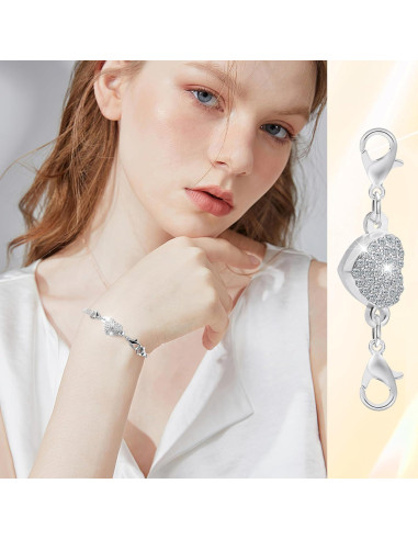 24 Cierres Magnéticos VZZNN para Collar y Pulsera - Oro y Plata