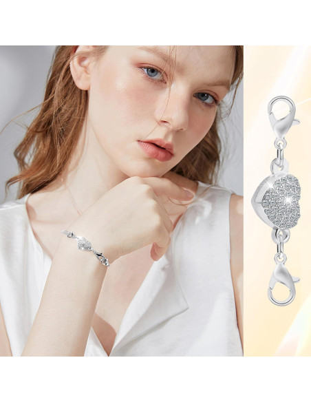 24 Cierres Magnéticos VZZNN para Collar y Pulsera - Oro y Plata