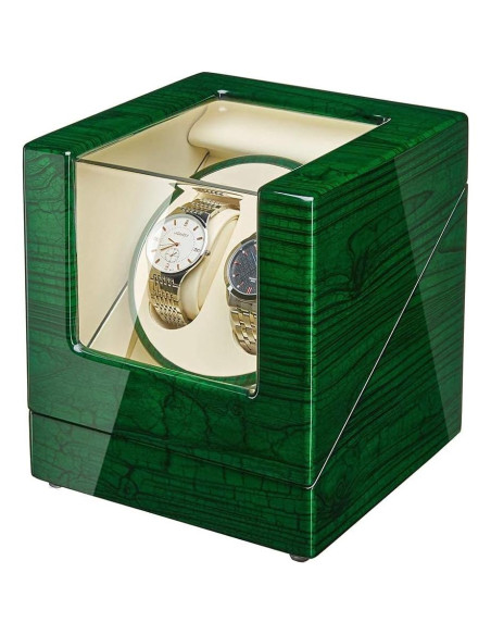 Winder de Reloj Doble JQUEEN S220EB Silencioso Verde