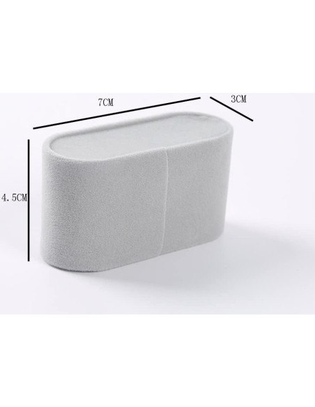 6 Almohadas para Reloj Lasenersm - Soporte Joyería Gris