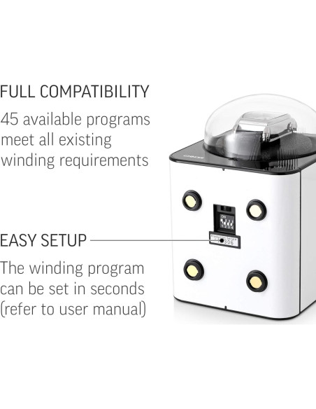 Enrollador de Reloj Automático Fancy Brick Blanco 45 Programas