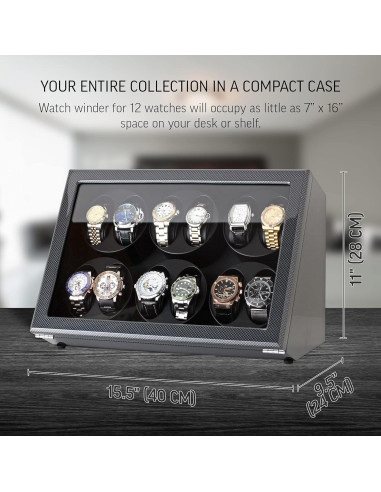 Enrollador de Relojes Automáticos Leader JDS120.2 - 12 Espacios