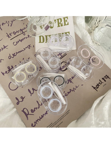 6 Estuches Portátiles para Lentes de Contacto BEDARTIST