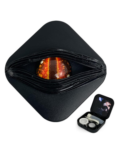 Estuche para Lentes de Contacto UpaClaire Ojo Diablo Rojo
