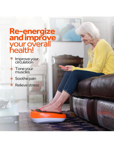 Masajeador de Pies Eléctrico Powerfit ETF002M-O con Control Remoto