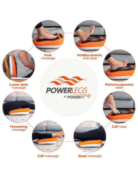 Masajeador de Pies Eléctrico Powerfit ETF002M-O con Control Remoto