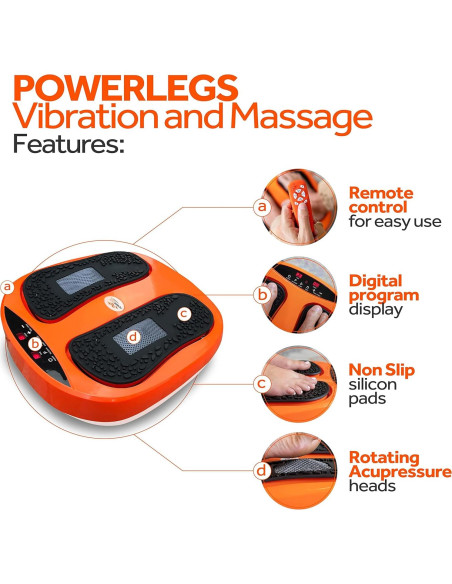 Masajeador de Pies Eléctrico Powerfit ETF002M-O con Control Remoto