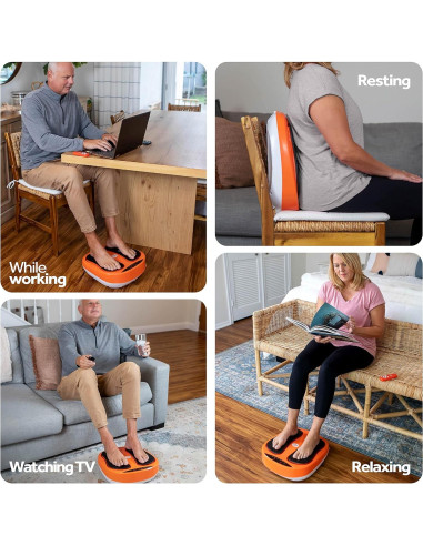 Masajeador de Pies Eléctrico Powerfit ETF002M-O con Control Remoto