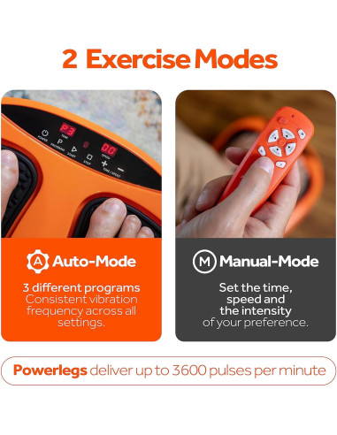 Masajeador de Pies Eléctrico Powerfit ETF002M-O con Control Remoto