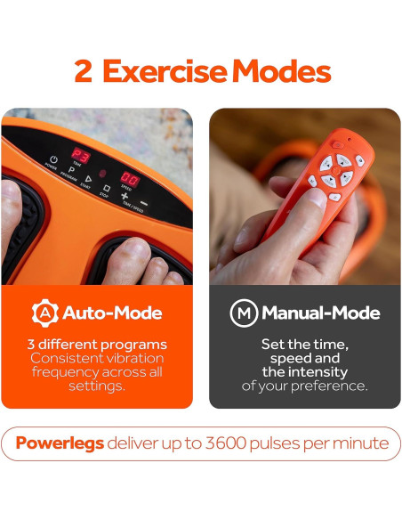 Masajeador de Pies Eléctrico Powerfit ETF002M-O con Control Remoto