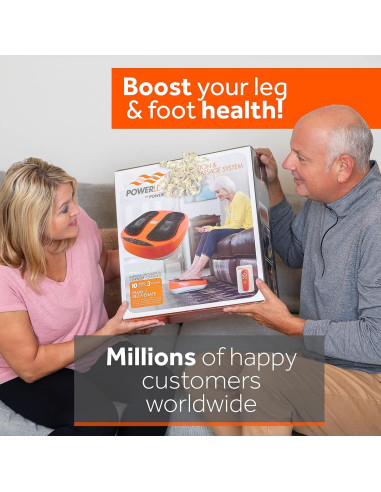 Masajeador de Pies Eléctrico Powerfit ETF002M-O con Control Remoto