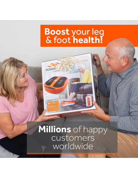 Masajeador de Pies Eléctrico Powerfit ETF002M-O con Control Remoto