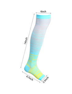 HOVEOX 3 Pares Calcetines Compresión Punta Abierta Unisex 2