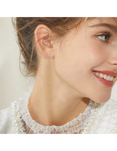 6 Pares de Pendientes de Plástico KMEOSCH para Oídos Sensibles