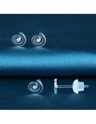 6 Pares de Pendientes de Plástico KMEOSCH para Oídos Sensibles