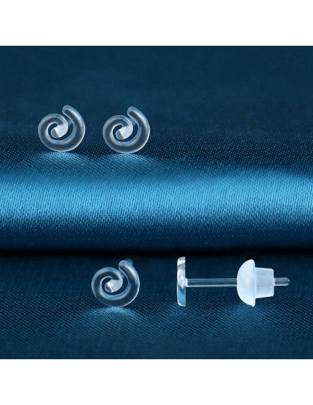 6 Pares de Pendientes de Plástico KMEOSCH para Oídos Sensibles