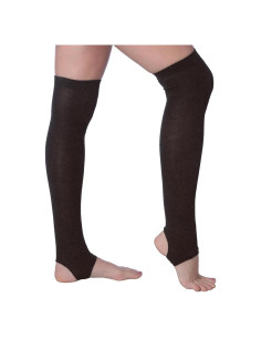 Calcetines de Yoga Antideslizantes Tipi Toe para Mujeres - Marrón Oscuro