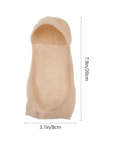 Calcetines de Yoga Antideslizantes para Mujer - Algodón Negro