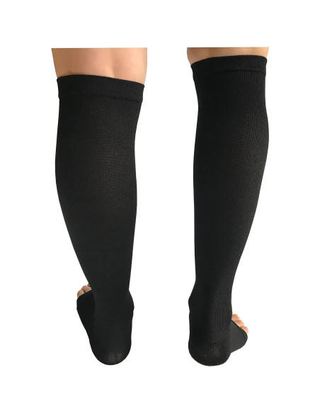 3 Pares Calcetines de Compresión Abiertos de Dedos SHUTELI L/XL