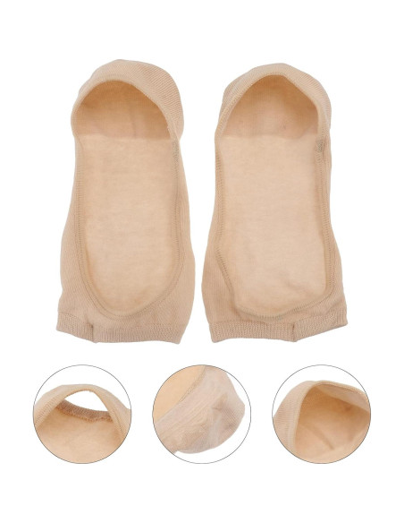 Calcetines de Yoga Antideslizantes para Mujer - Algodón Negro