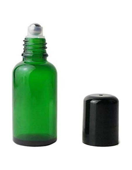 3 Botellas de Vidrio Verde Rellenables TUPWEL-1 50ml