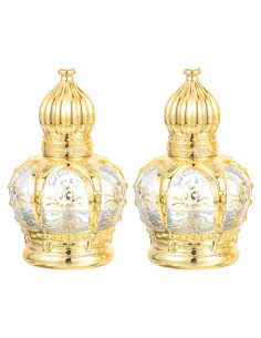 Botellas de Aceite Esencial con Rodillo jojofuny 10ml Doradas