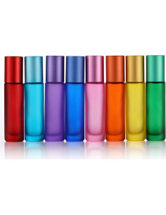 8 Botellas de Rodillo Coloridas 10ml Elfenstall para Aceites 2