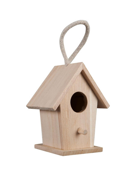 Casa de Pájaro Colgante de Madera sin Terminar - Make Market - Paquete de 12
