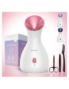 Vaporizador Facial 2en1 Newbealer Rojo 170ml Aromaterapia