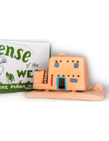 Incensario Casa de Adobe Incienso de Madera Natural 198g