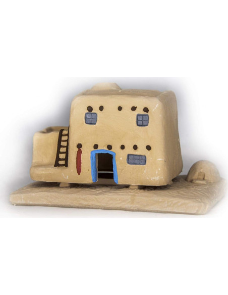 Incensario Casa de Adobe Incienso de Madera Natural 198g